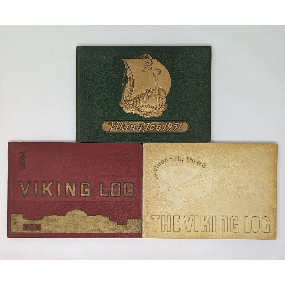 1951 1952 1953 VIKING LOG Paramount Junior High School Yearbook Paramount CA Lot